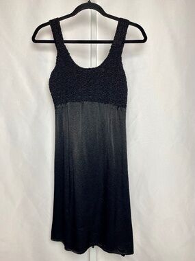 Up Front Womenʻs Vintage Black Wide Strapped Little Black Dress Size 3
